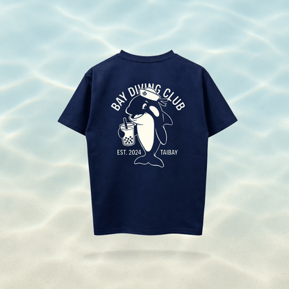BOBA TEE (Marine Blue) - Baycation Co.