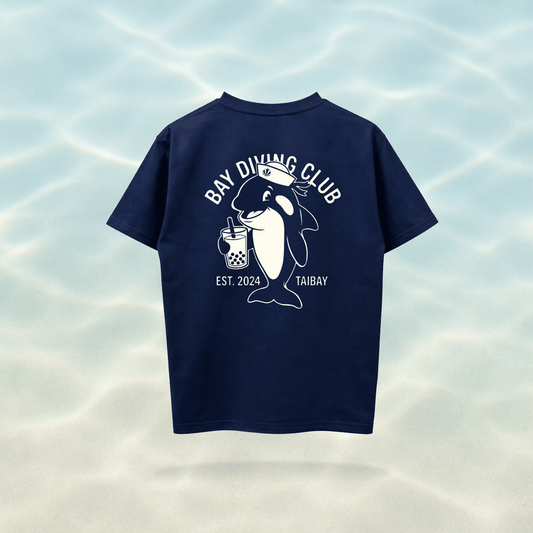 BOBA TEE (Marine Blue) - Baycation Co.