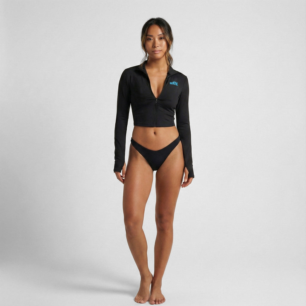 Cropped Zip Rashguard - Baycation Co.