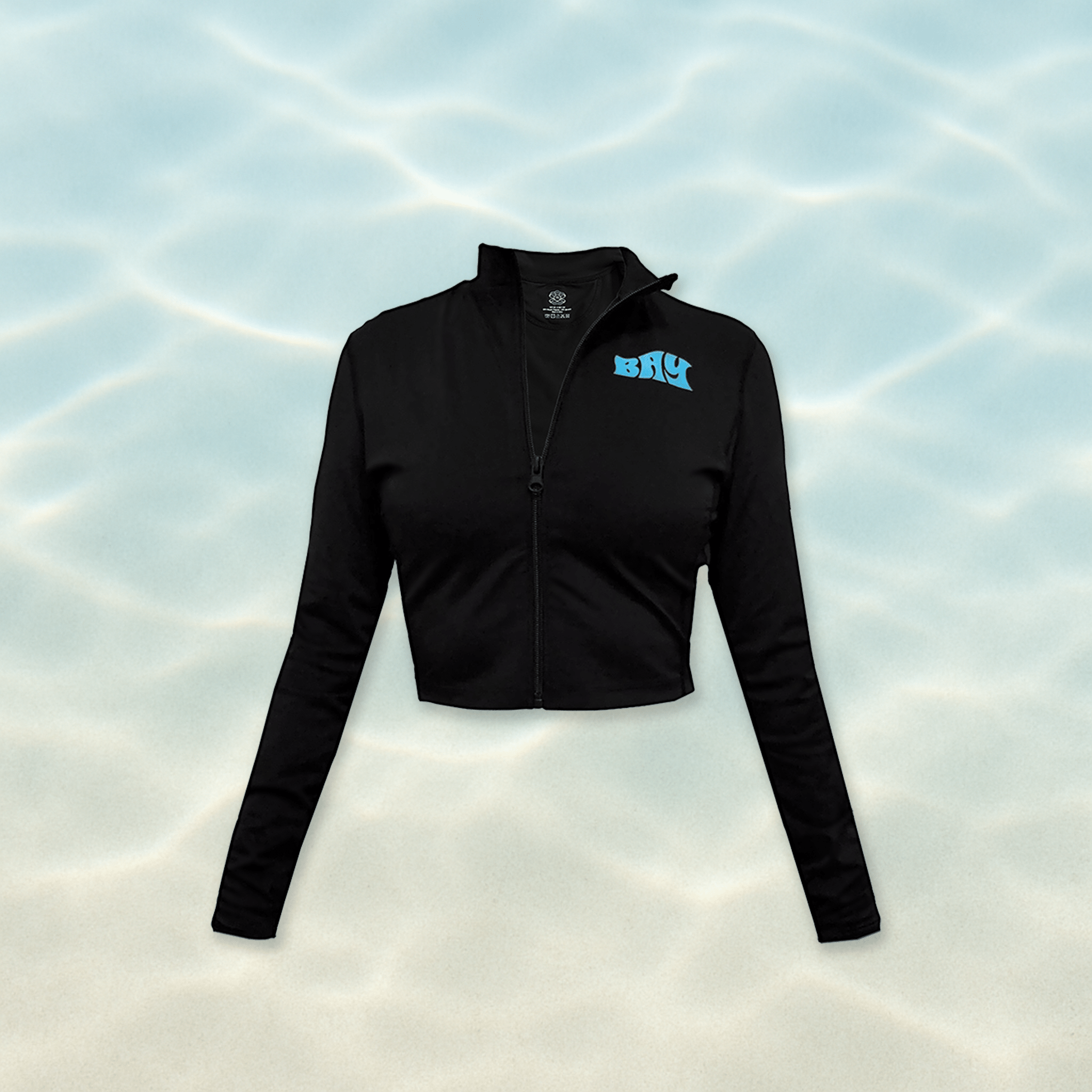 Cropped Zip Rashguard - Baycation Co.