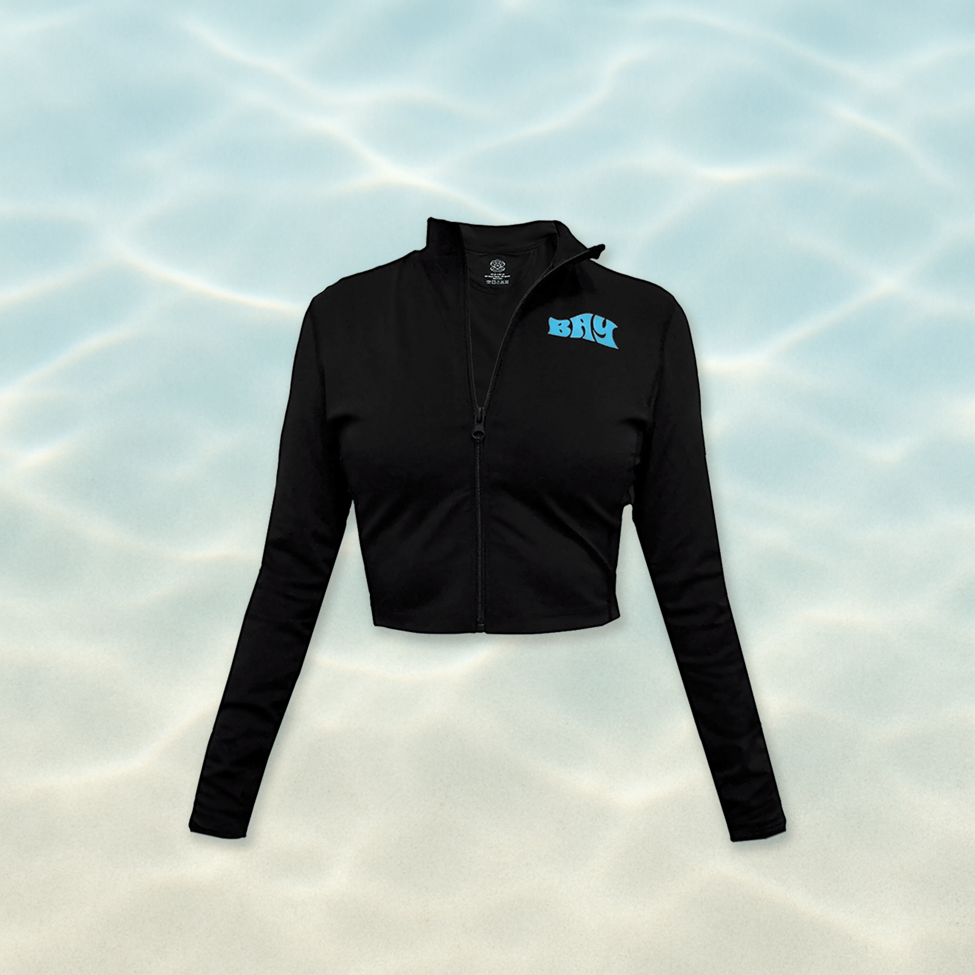 Cropped Zip Rashguard - Baycation Co.