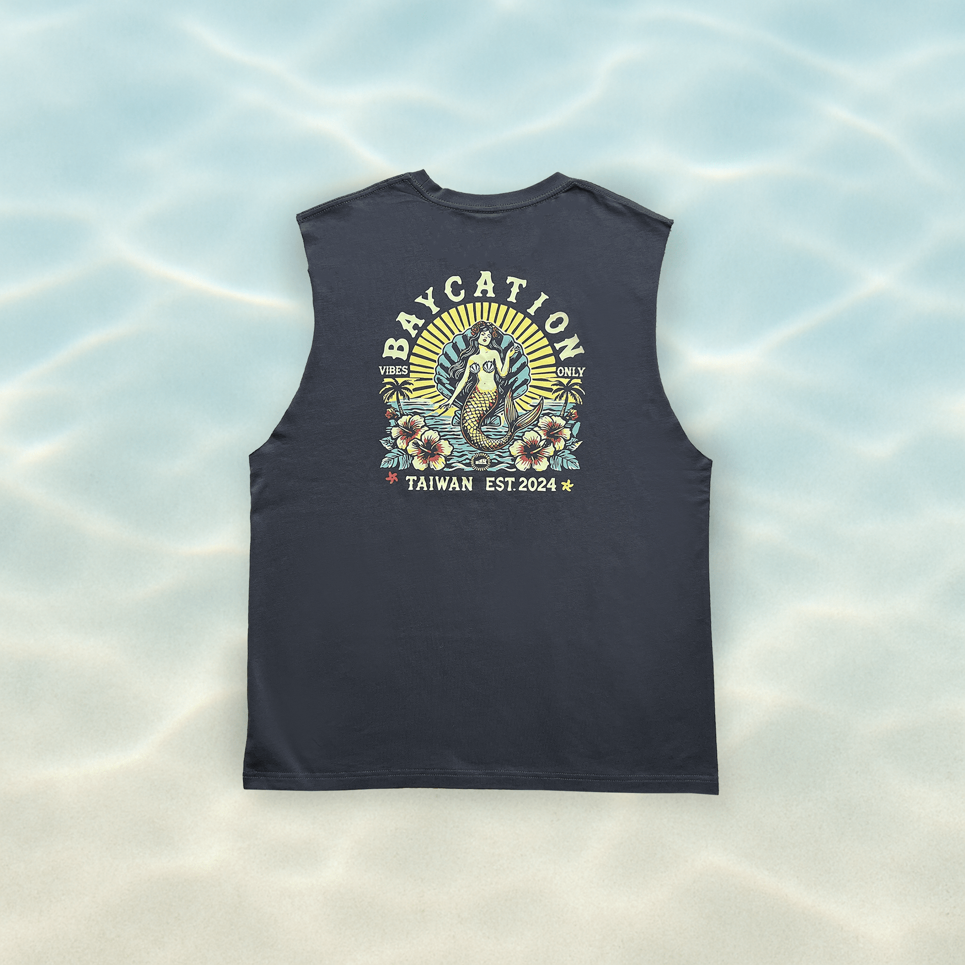 Mermaid Cutoff Tank "Anniversary Edition" - Baycation Co.