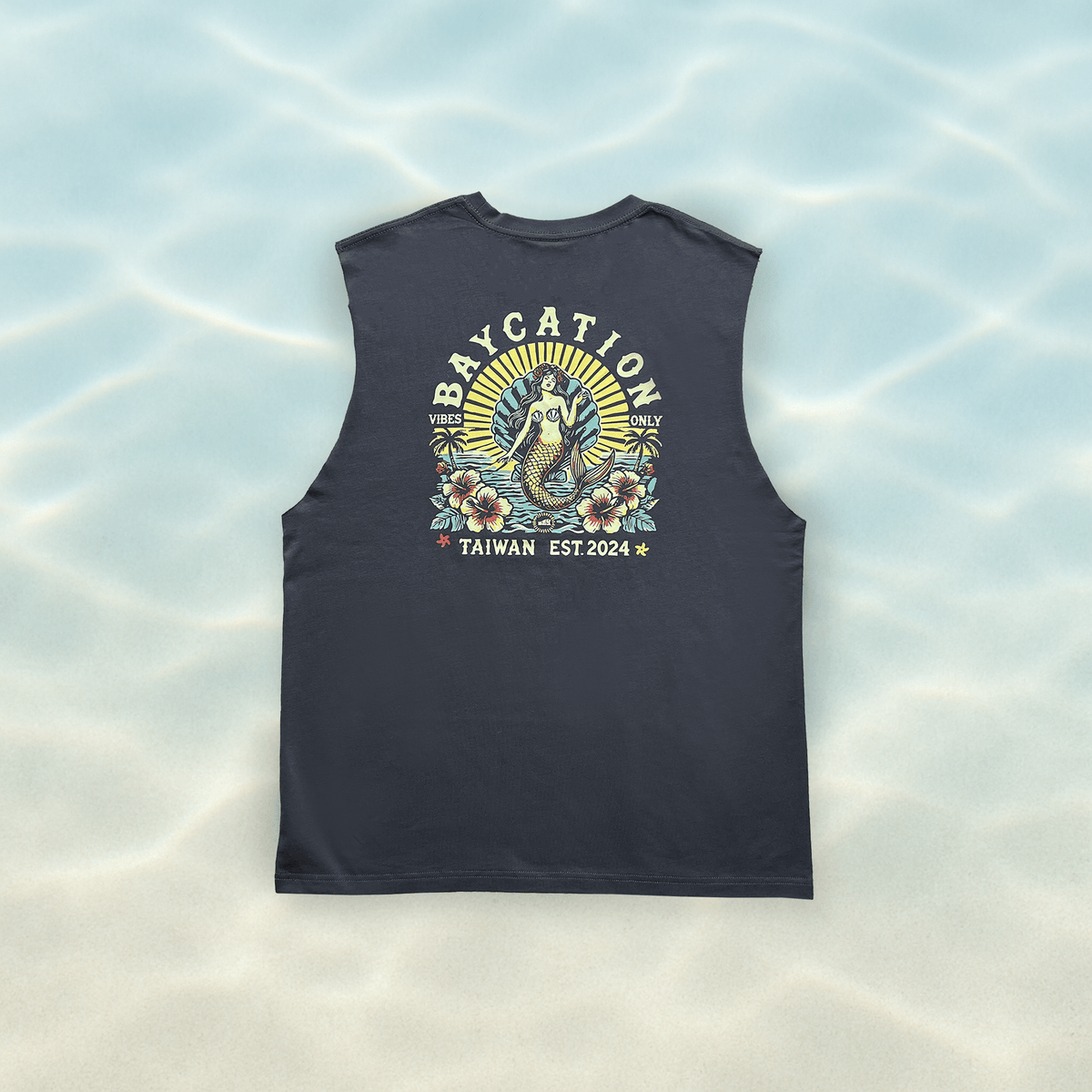 Mermaid Cutoff Tank "Anniversary Edition" - Baycation Co.
